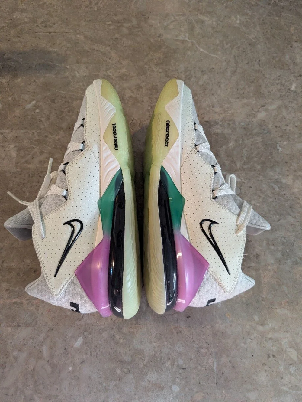 Nike LeBron 17 XV111 Spruce White (2020) Glow In The Dark Men's Size 11 No Box